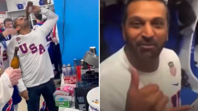 Kash Patel responds following backlash for celebrating with US hockey team while on work trip