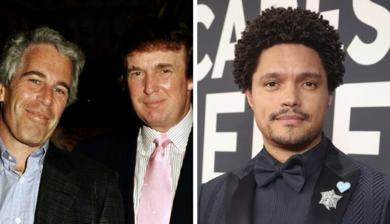 Trump threatens lawsuit against Trevor Noah over grammys Epstein joke