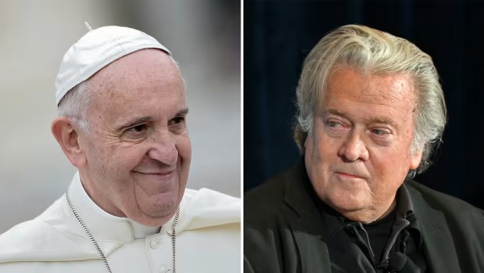 Steve Bannon allegedly sought Epstein’s help in effort to undermine Pope Francis