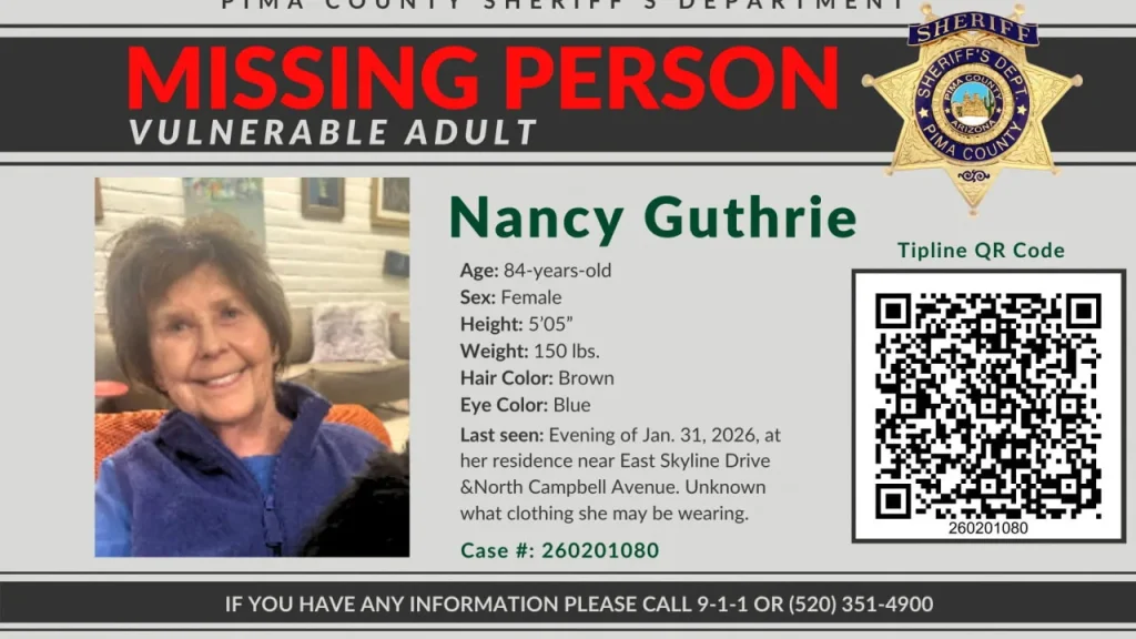 FBI confirms DNA retrieved from glove found near Nancy Guthrie’s residence