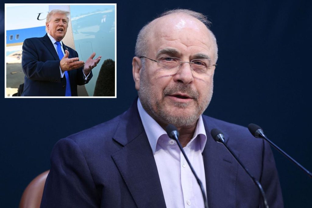 US negotiating with Iranian parliament speaker Mohammad Bagher Ghalibaf after Trump was coy on which leader was in charge US negotiating with Iranian parliament speaker Mohammad Bagher Ghalibaf after Trump was coy on which leader was in charge