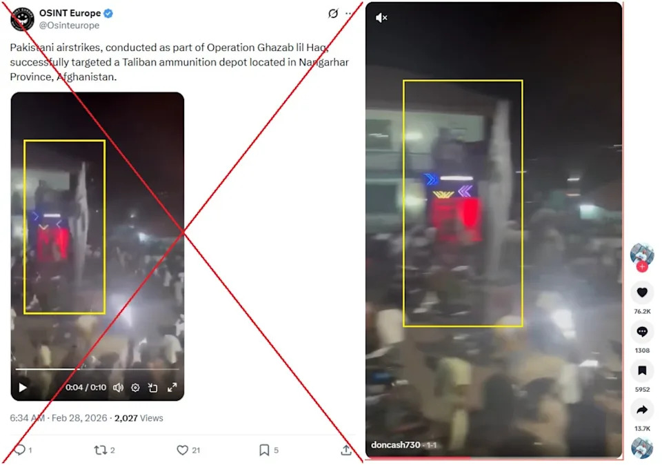 Old Nigeria fire video shared as evidence of Pakistan-Afghanistan conflict