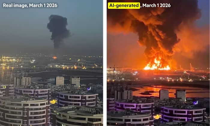 AI fakes turning satellite images into war misinfo…