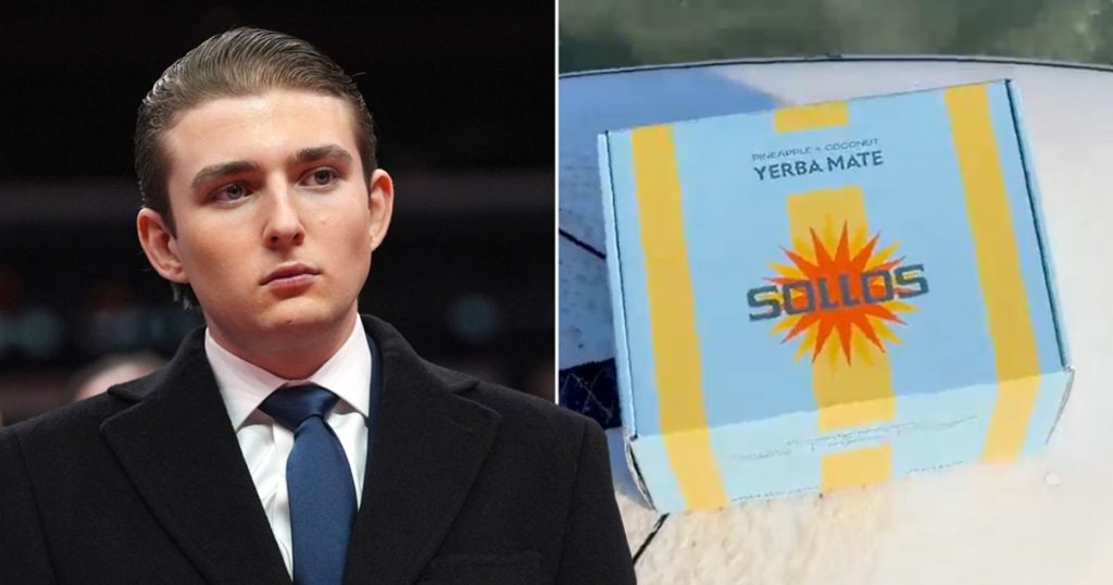 Barron Trump debuts soft drink venture Barron Trump debuts soft drink venture