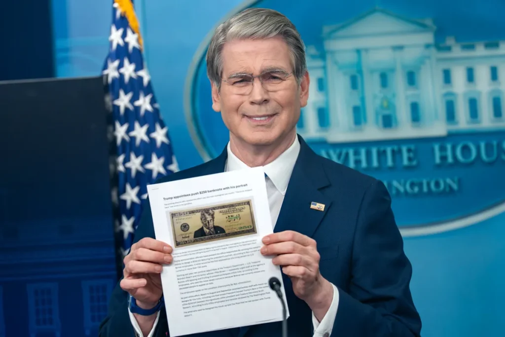 Bessent defends proposal for Trump’s face on special 0 bill