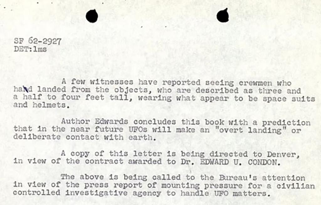 Declassified UFO files reveal witness reports of “humanoid beings wearing space-suits”