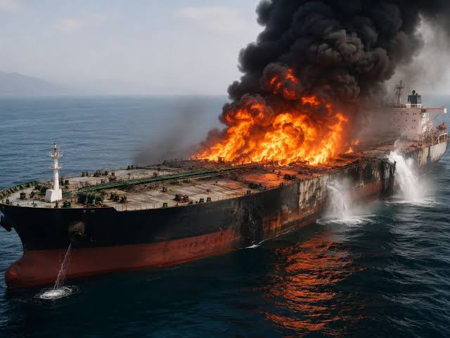 Chinese-owned tanker struck near Hormuz as US suspends ship-protection plan