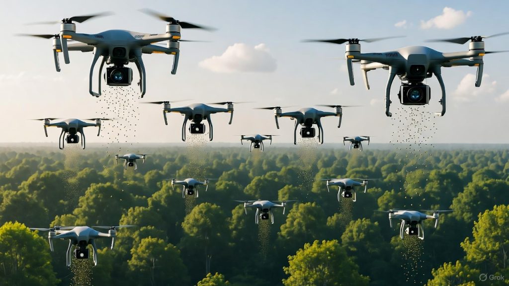 VIDEO: AI drones playing trees at scale no human crew ever could VIDEO: AI drones playing trees at scale no human crew ever could