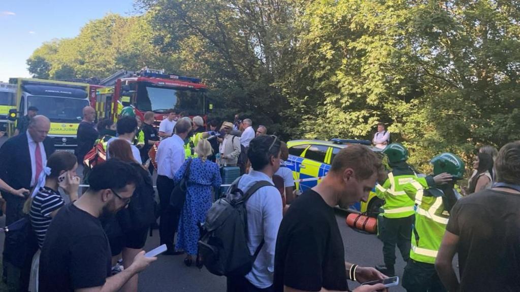 Passenger trains crash near Bedford, leaving multiple injured Passenger trains crash near Bedford, leaving multiple injured